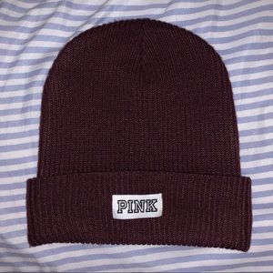 Maroon Victoria’s Secret PINK Beanie